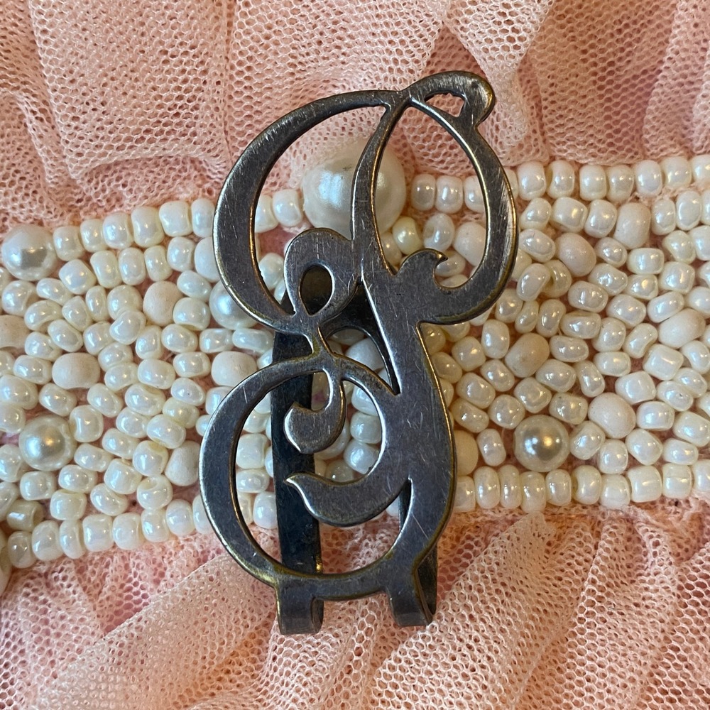 Vintage Apollo Silver Co Monogram Sterling Silver Initial SC Money Holder Clip
